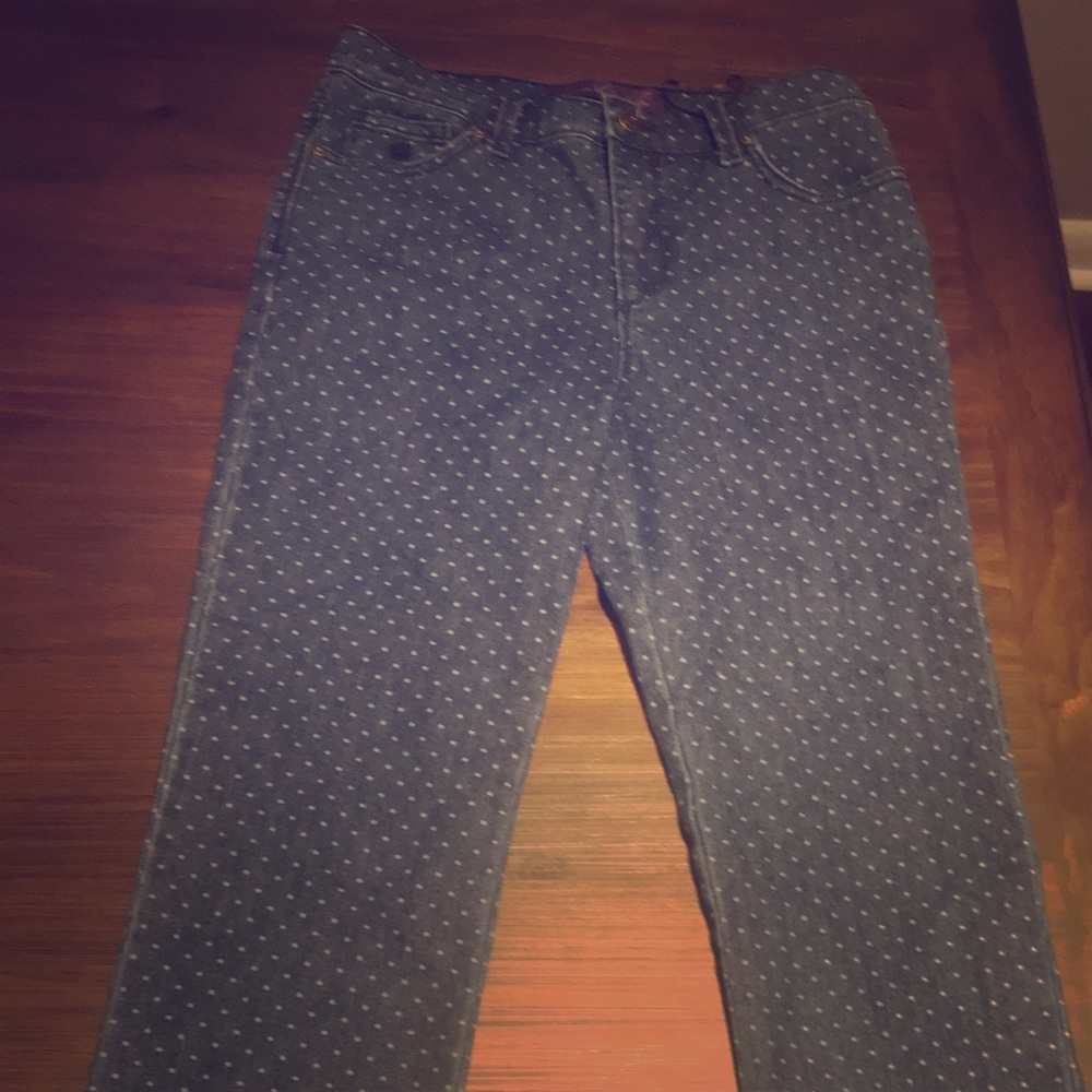 Polka dotted jeans